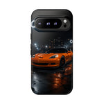 Orange C6 Neon Car Meet Tough Phone Case
