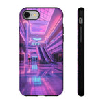 Empty Mall Escalator Vaporwave Art Tough Phone Case