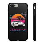 Retro IROC-Z Camaro phone case | 80s sunset palm car design