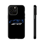Blue C8 ZR1 Phone Case for Supercar Enthusiasts