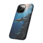 Cobia Reef Phone Case, Shaft of Light Ocean Fishing Tough Cover