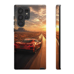 C8 Desert Highway Sunset Phone Case Tough Case for Corvette Drivers