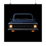 1972 Chevy C10 Poster Classic Pickup Truck Wall Art Print Vintage Retro Garage
