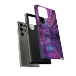 Empty Mall Escalator Vaporwave Art Tough Phone Case