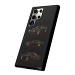 Trans Am Phone Case Black Gold, Three-View Vector Tough Cover