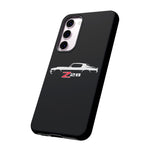 1970 Camaro Z28 White Silhouette Tough Phone Case Cover Gift