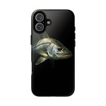 Snook Fishing Phone Case, Saltwater Portrait Black Cover, Gift