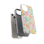 Watercolor Flip Flops pattern Tough Case | Beach Shells Phone Cover