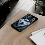 Siberian Husky Geometric Diamond Art Tough Phone Case