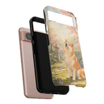 Akita under Cherry Blossoms Dog Breed Phone Case