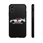 R34 Skyline Japanese Flag Race Car Phone Case | JDM GT-R Tough Cover