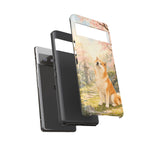 Akita under Cherry Blossoms Dog Breed Phone Case