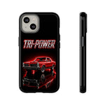Tri-Power Classic Muscle Car GTO phone case | Retro Automotive Graphic