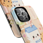 Milk Cookie Phone Case Cute Food Kawaii Tough Cover Gift Art