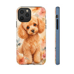 Miniature Poodle Whimsical Watercolor Art Tough Phone Case
