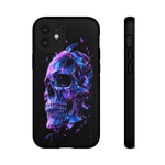 Holographic Skull Phone Case, Shattered Glass Iridescent Cover