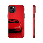 Red Miata Phone Case, NA MX5 90s JDM Roadster Tough Cover