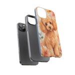 Miniature Poodle Whimsical Watercolor Art Tough Phone Case