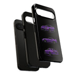 MK4 Supra Phone Case Purple, Three-View Vector Cover