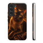 Burmese Golden Sable Portrait Art Tough Phone Case