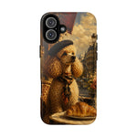 Poodle in Beret Phone Case | Vintage Paris Café Illustration