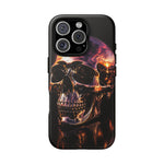 Chrome Skull Sunset Reflection Phone Case Tough Cover Gift