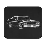 Classic Muscle Car Mouse Pad | Retro 69 Chevelle Illustration