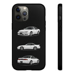 White S14 Silvia JDM Sports Car Phone Case Tough Multi View
