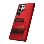Red Miata Phone Case, NA MX5 90s JDM Roadster Tough Cover