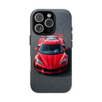 Red C8 Z06 Track Wing Tough Phone Case Cover Gift Art