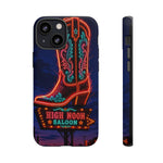 Neon Cowboy Boot phone case | High Noon Saloon design