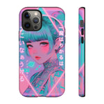 Neon Cyber Geisha phone case | Tough Case