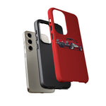 Red Classic Corvette C1 Illustration phone case | Retro Car Tough Case