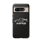 MR2 White Side Silhouette JDM Tough Phone Case Cover Gift