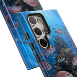 Snapper Reef Phone Case, Sunlit School Ocean Fishing Tough Cover