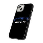 Blue C8 ZR1 Phone Case for Supercar Enthusiasts