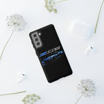 Blue C7 Z06 Sports Car Tough Phone Case Track Style Cover Gift