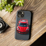 Red C8 Z06 Track Wing Tough Phone Case Cover Gift Art
