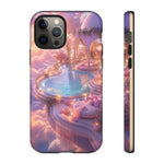 Floating Pool Deck Phone Case, Pastel Cloud 3D Render Cover