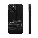 Nova SS Phone Case, Black 68 Muscle Car Silver Stripe Studio Cover