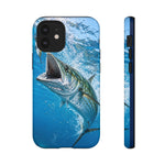 Spanish Mackerel Strike Phone Case Saltwater Fishing Gift for Anglers