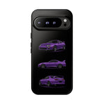 MK4 Supra Phone Case Purple, Three-View Vector Cover