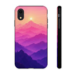 Pastel Mountain Haze Vaporwave Art Tough Phone Case