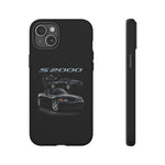 Black S2000 Roadster Collage JDM Tough Phone Case Cover Gift