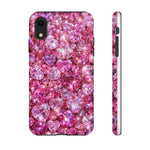 Pink Heart Gem Pattern phone case | Tough Case