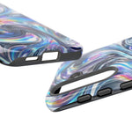 Chrome Metallic Swirl  Art Tough Phone Case