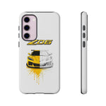 Z06 Corvette Phone Case, Yellow Sketch Reveal Chrome Cover