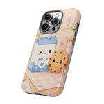 Milk Cookie Phone Case Cute Food Kawaii Tough Cover Gift Art