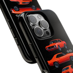 1969 Camaro SS Orange Triple View Muscle Car Tough Phone Case