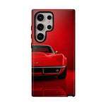 Red Corvette Phone Case, C3 Stingray Classic Sports Car Cover, Gift